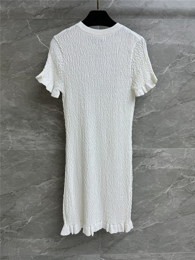 Ch**el ruffled knitted skirt replica clothes