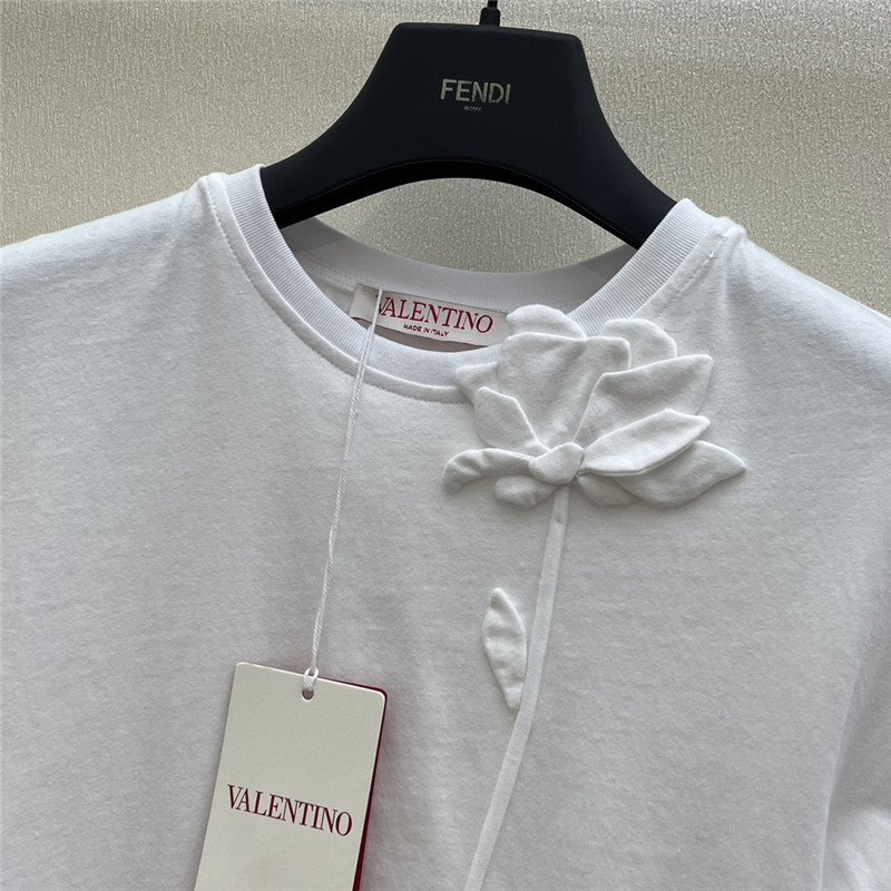 Va1e*ntin0 cotton t-shirt replica designer clothes