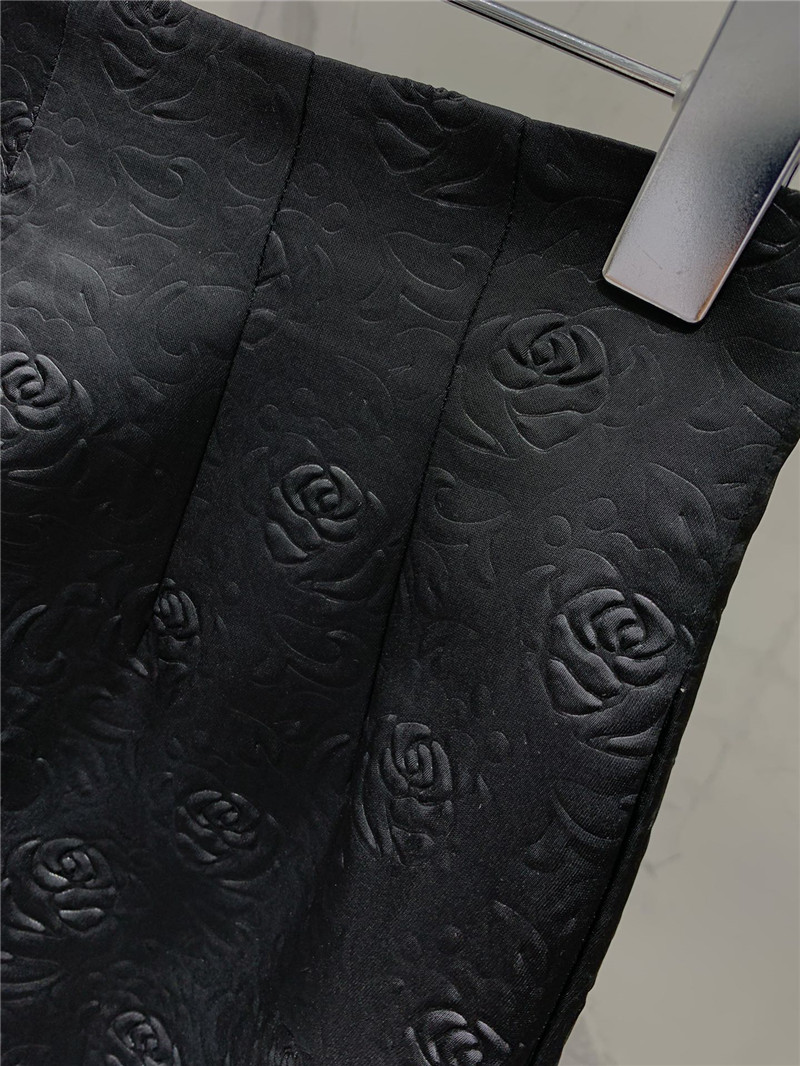 Y51 camellia embossed high waist shorts replica d&g clothing