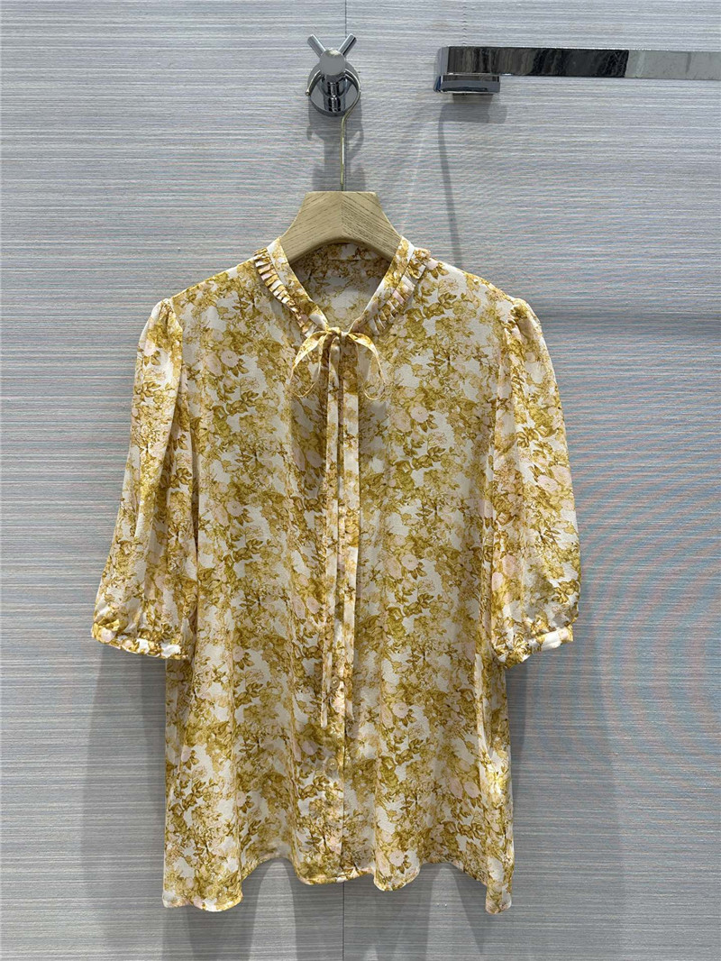 Ce1i*e vintage french elegant silk shirt replicas clothes
