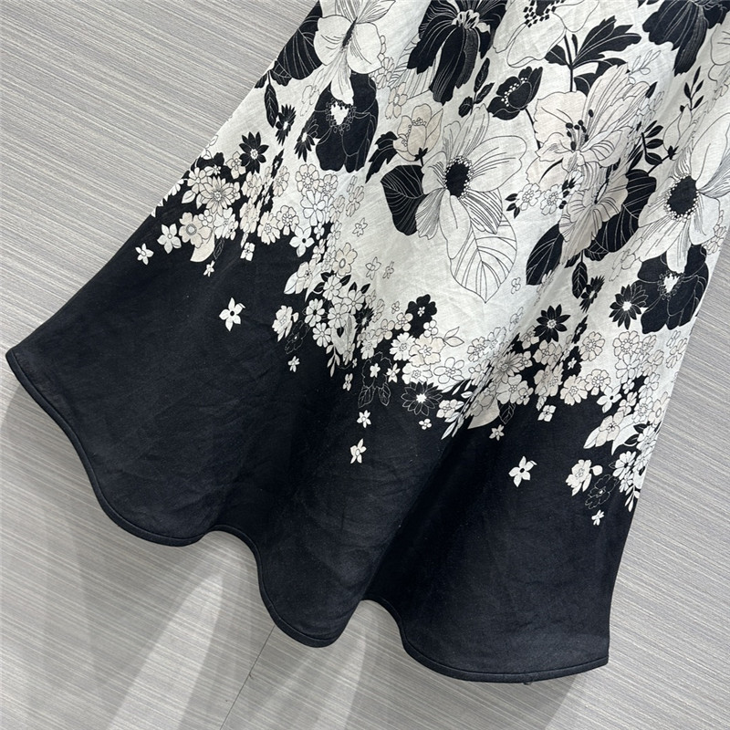 Zimm high-grade linen cotton A-line long skirt replica clothes