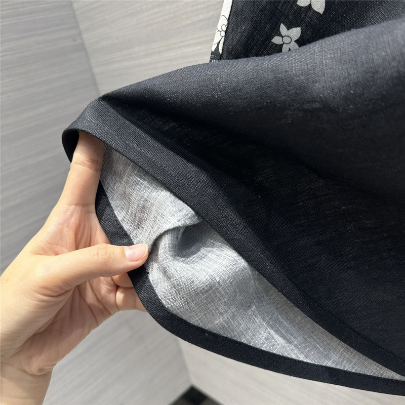 Zimm high-grade linen cotton A-line long skirt replica clothes