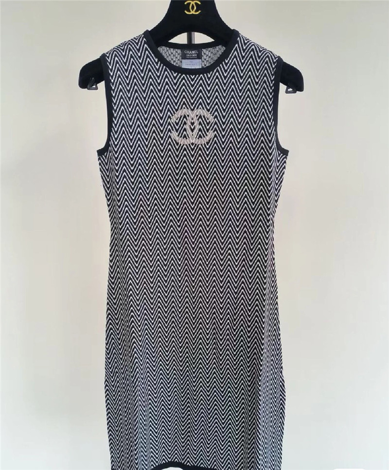 Ch**el sleeveless dress replica designer clothes