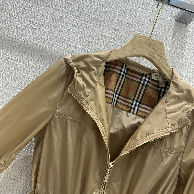 Bv*b*rry hooded zipper sun protection small jacket replica clothes