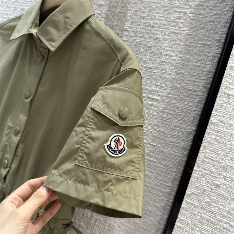 Moncler logo sleeve shirt dress replica clothing