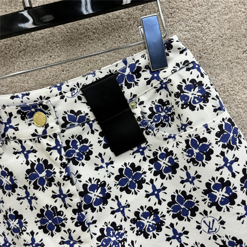 l0vis Vvtt0n lv retro high waist shorts replica d&g clothing