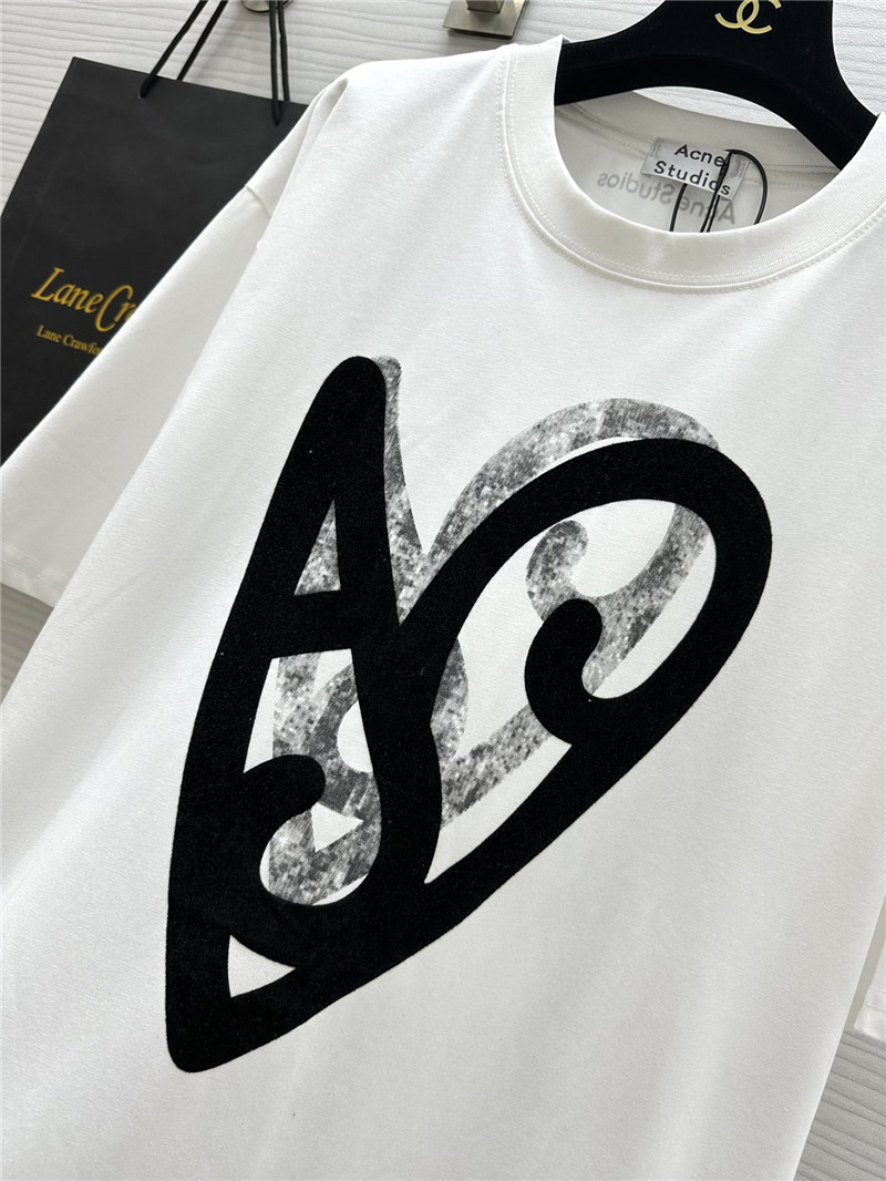 acne studios heart graffiti t-shirt replica clothing
