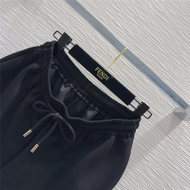 F**di hooded sweatshirt + sports shorts set replicas clothes