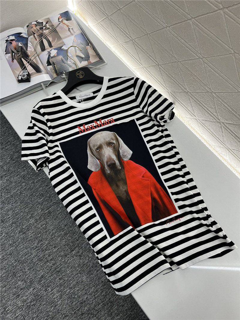 Max Mara Rosso Striped T-shirt