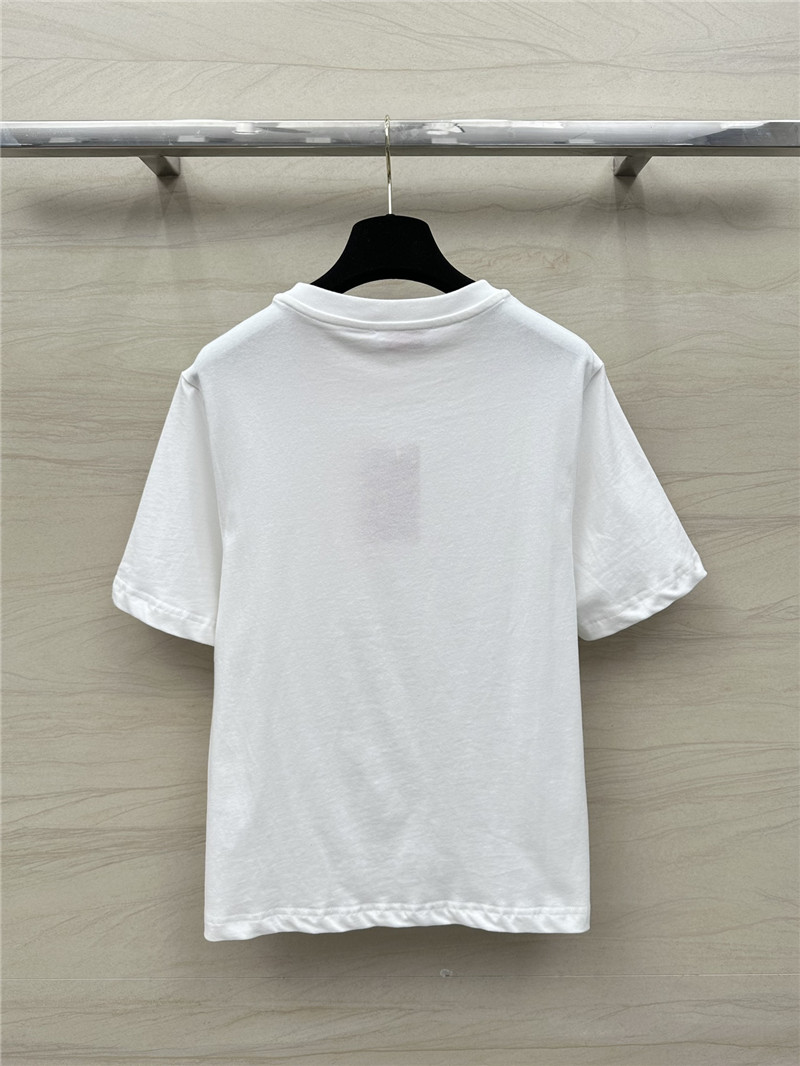 Va1e*ntin0 v logo cotton short sleeve t-shirt replica d&g clothing