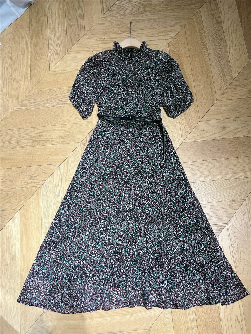 D10r patchwork ruffle collar dress replica d&g clothing
