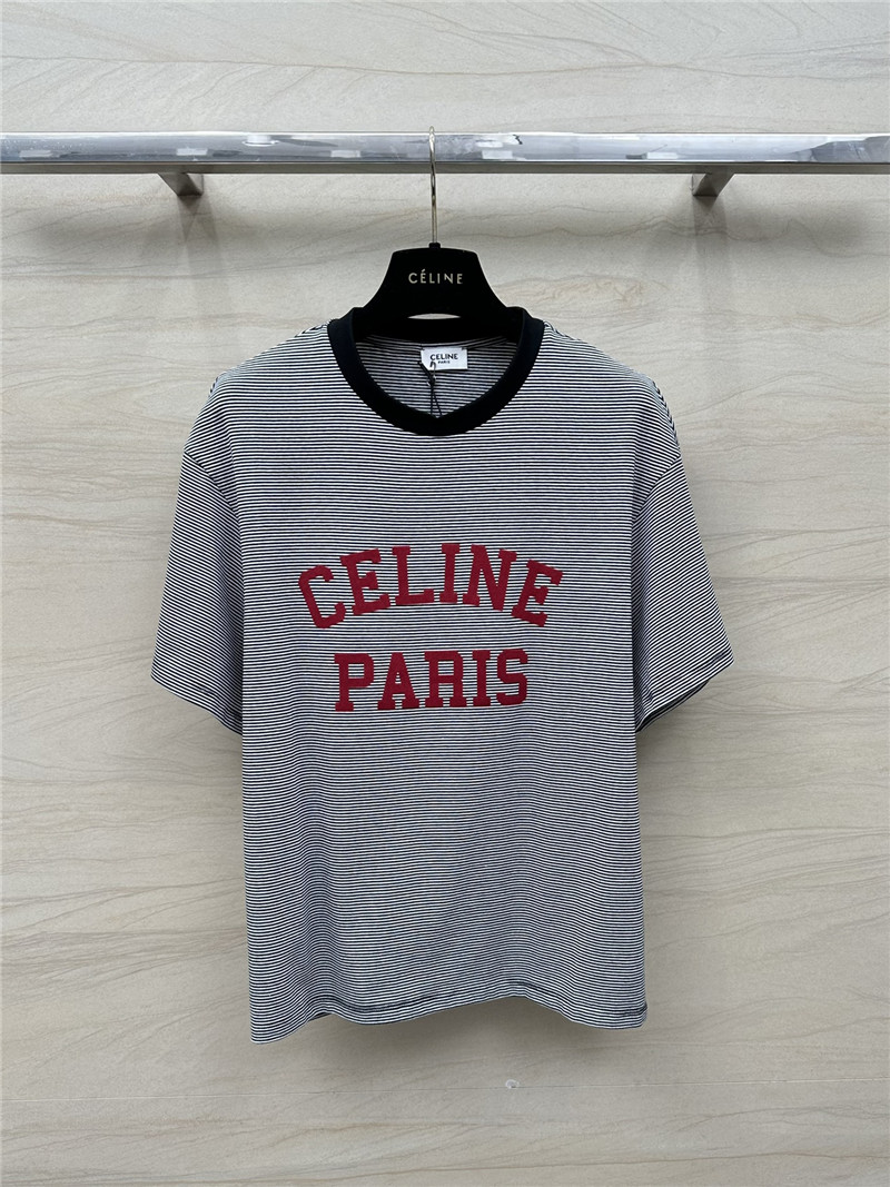 Ce1i*e flocked letter print t-shirt replica d&g clothing