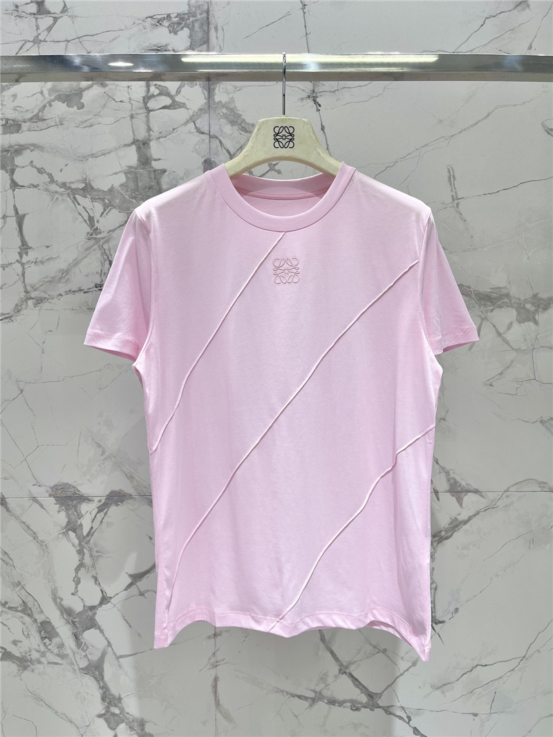 L0ew* new tencel round neck short sleeve replica designer clothes