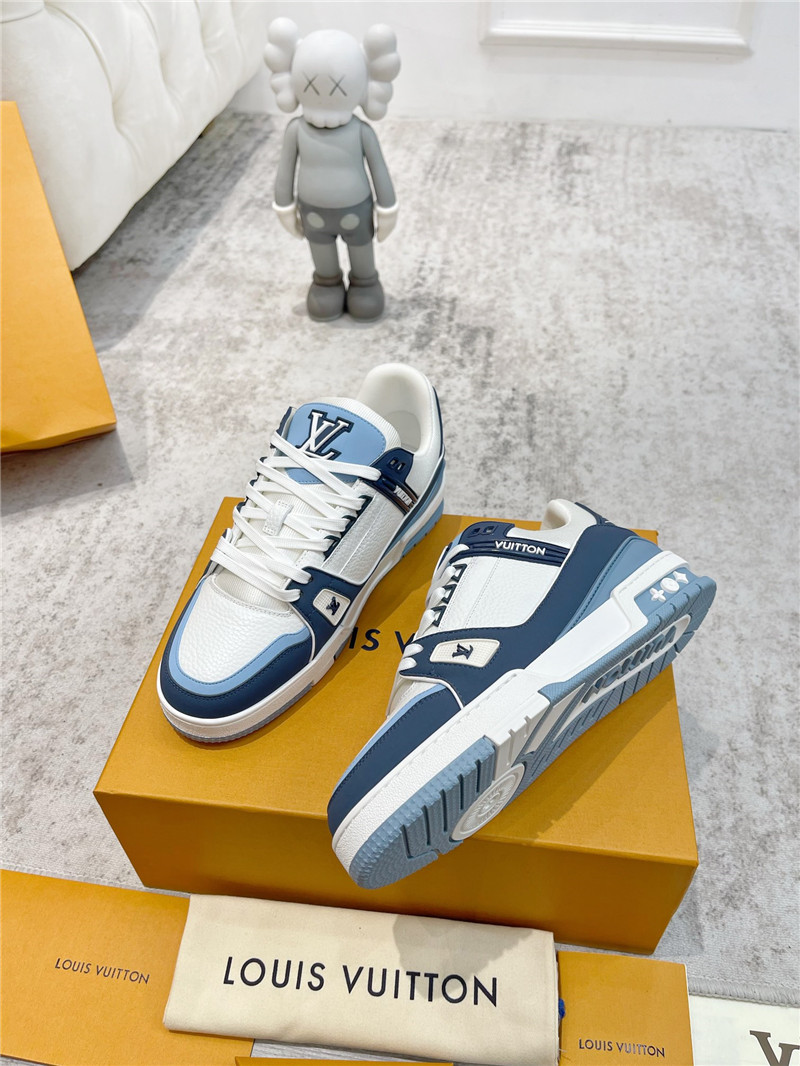 l0vis Vvtt0n blue and white sneakers for women