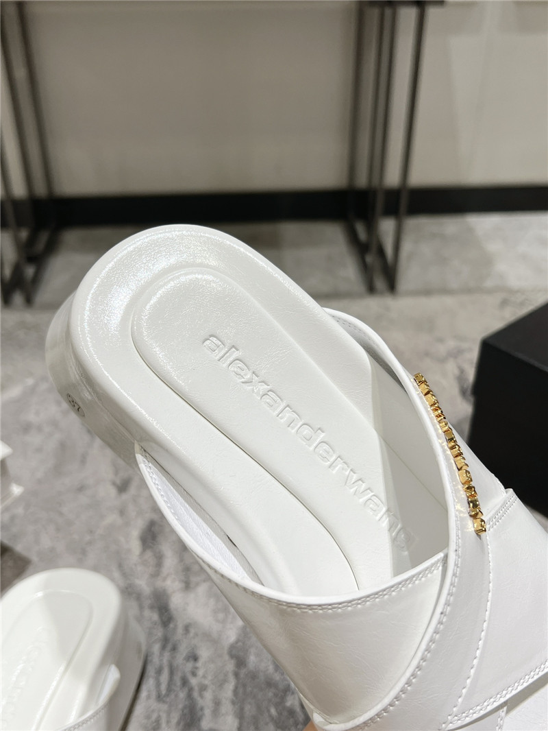 A1exa*der wang leather platform slippers
