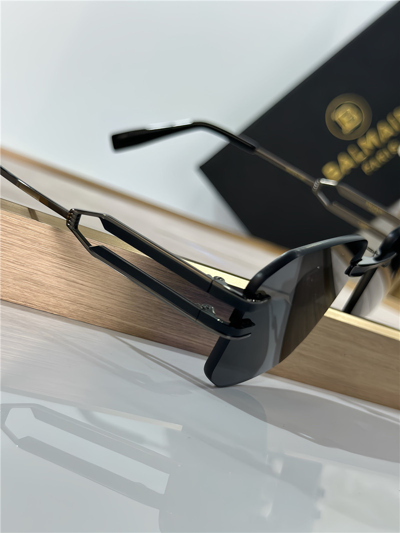 Balmain rimless square sunglasses