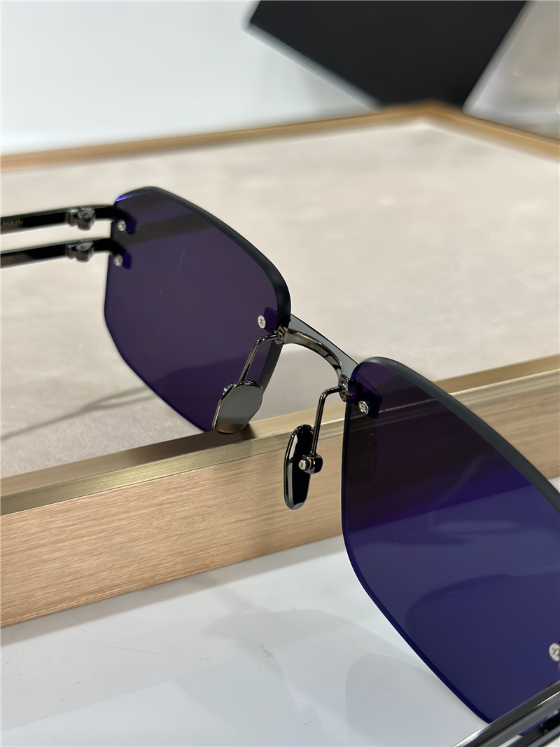 Balmain rimless square sunglasses
