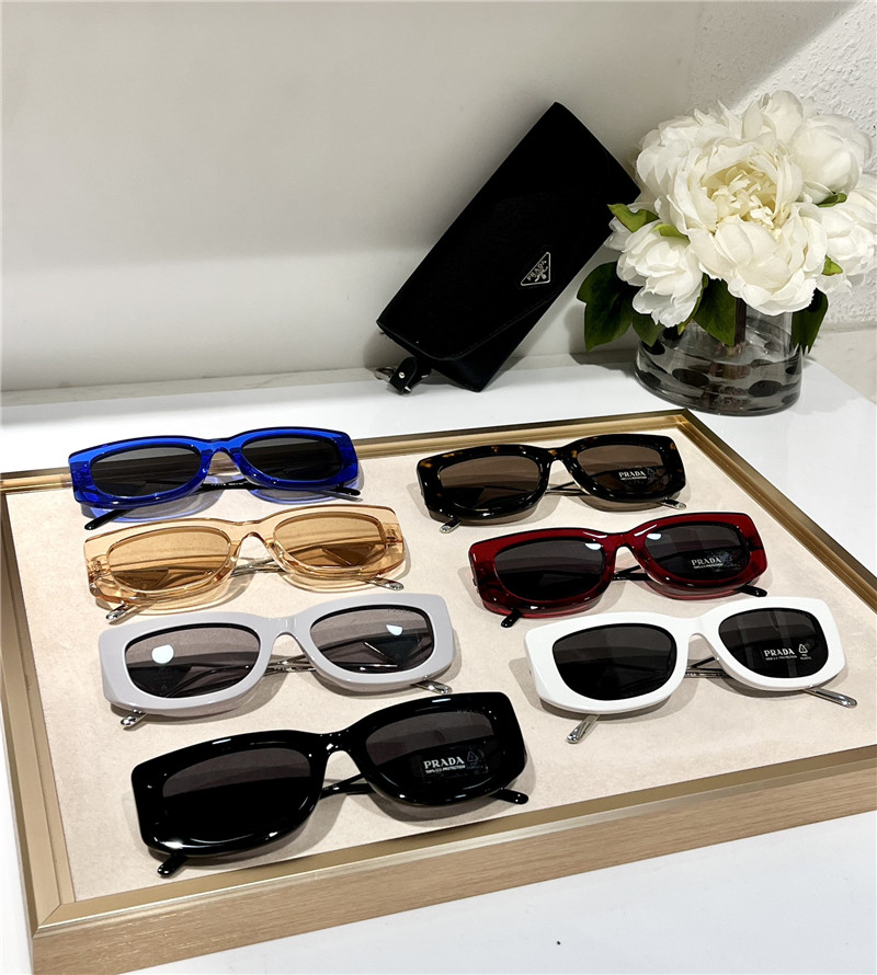 Pra*a triangle logo sunglasses
