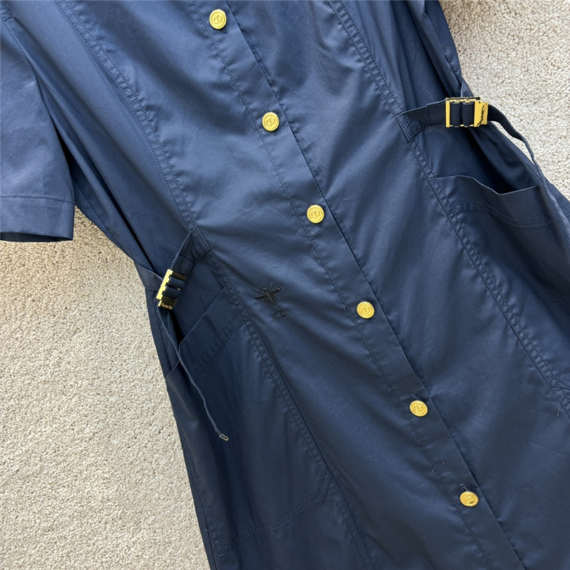 D10r short sleeve button dress replica clothes