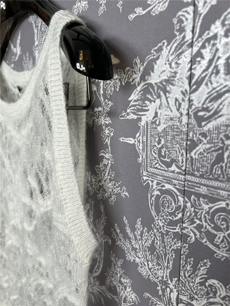 D10r lace crochet vest replica d&g clothing