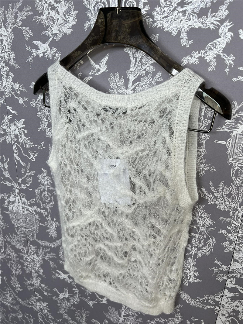 D10r lace crochet vest replica d&g clothing