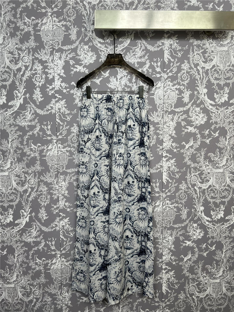 D10r sunflower wide-leg trousers replica designer clothes