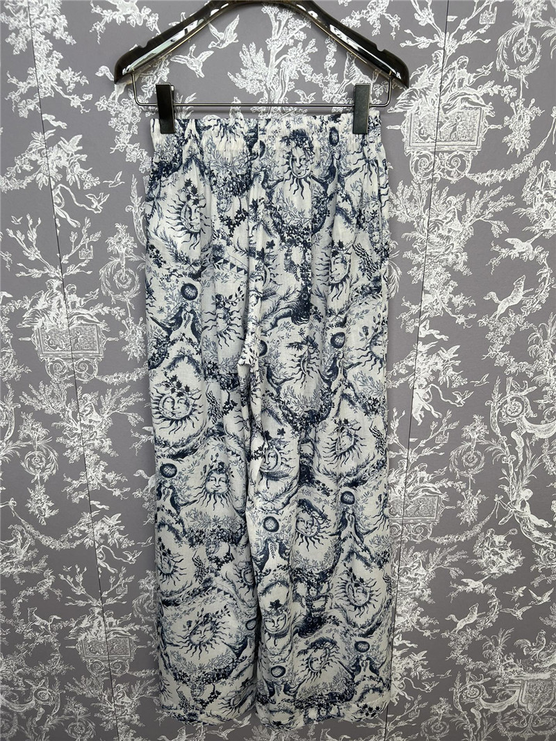 D10r sunflower wide-leg trousers replica designer clothes