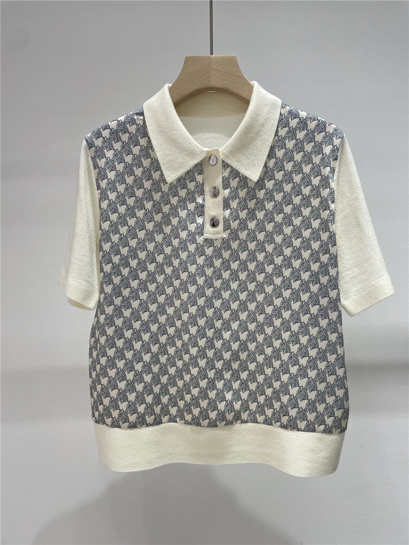 H**me5 polo collar top replica designer clothes