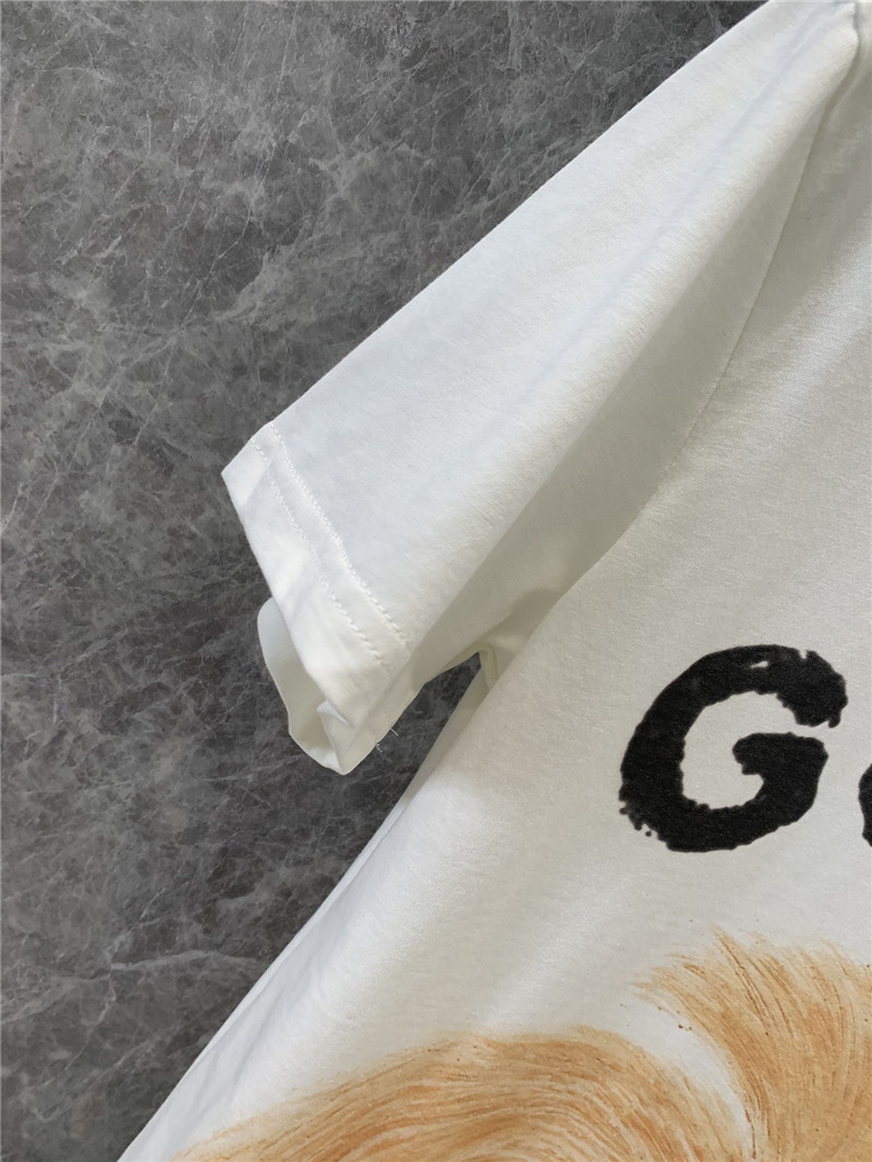 Gvc*1 cartoon dog fun print short sleeve t-shirt replica clothing