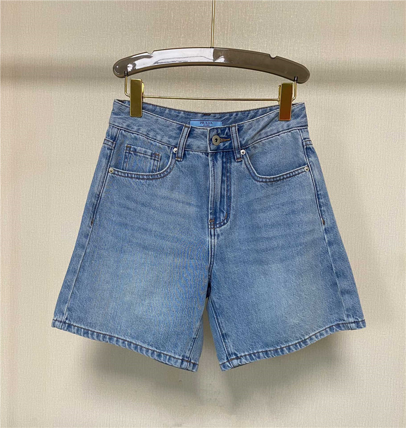 Pra*a high waist denim shorts replica d&g clothing