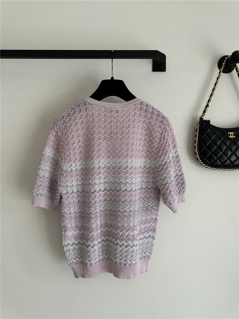 Ch**el new knitted short sleeve replica d&g clothing