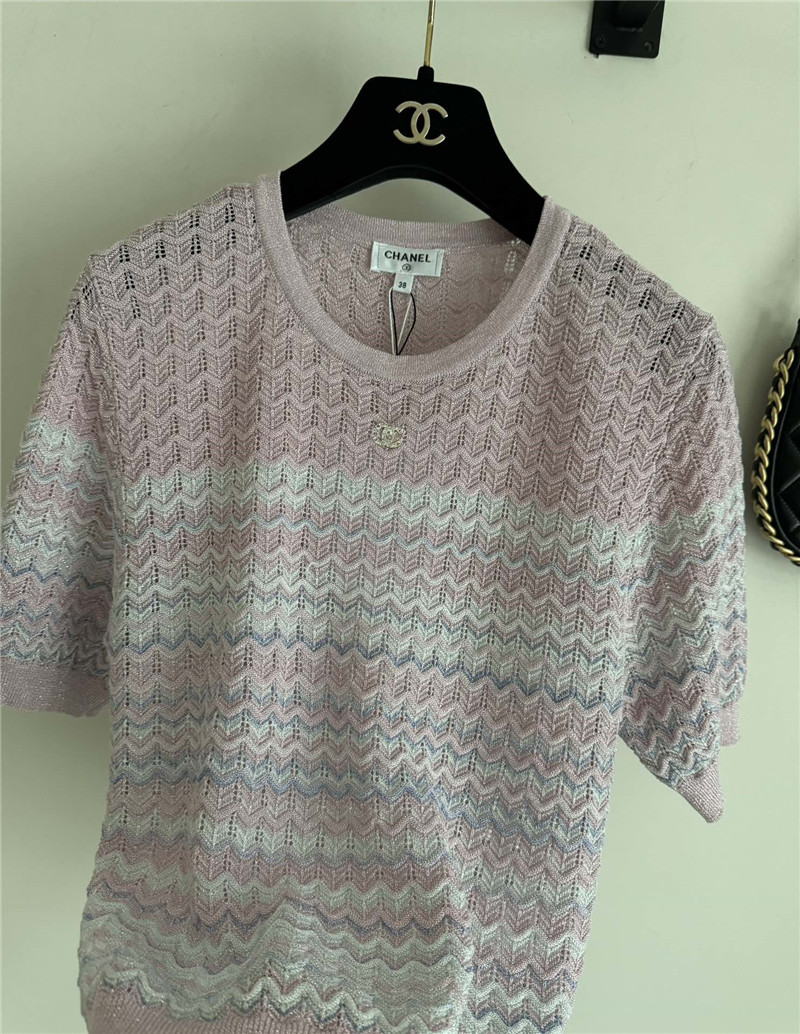 Ch**el new knitted short sleeve replica d&g clothing