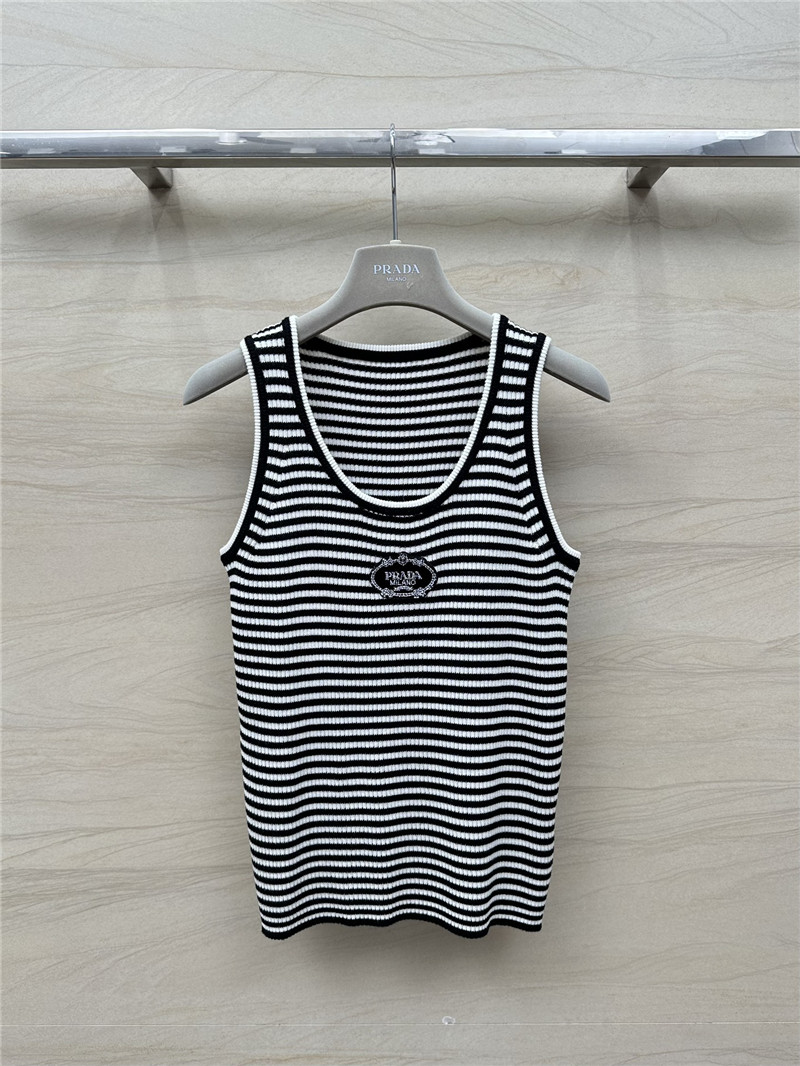 Pra*a dopamine color striped vest replica d&g clothing