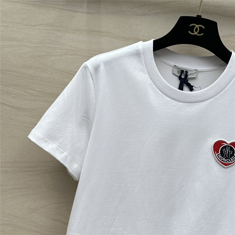 Moncler embroidered letter logo short sleeve T-shirt replica clothes