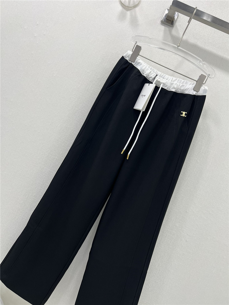 Ce1i*e wide-leg casual pants replica clothing sites