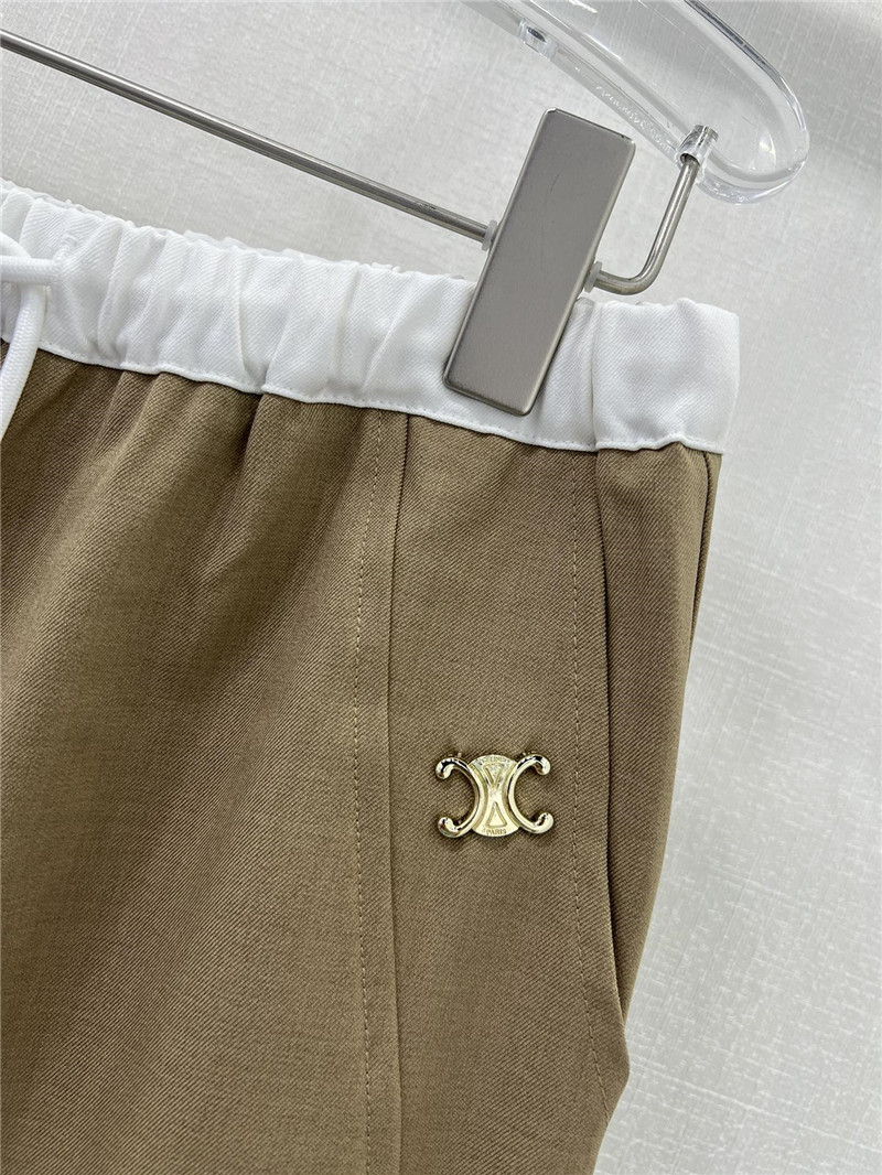 Ce1i*e wide-leg casual pants replica clothing sites