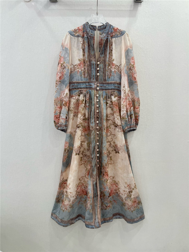 zimm positioning floral pattern dress replica d&g clothing