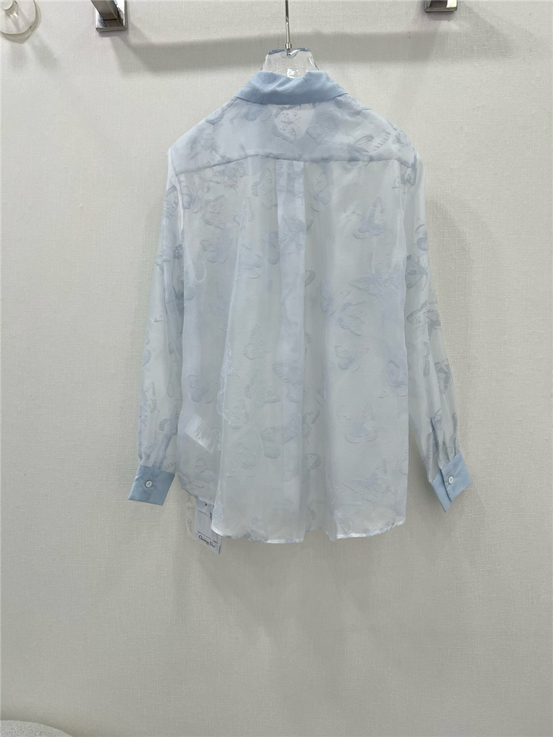 D10r organza long sleeve shirt replica designer clothes