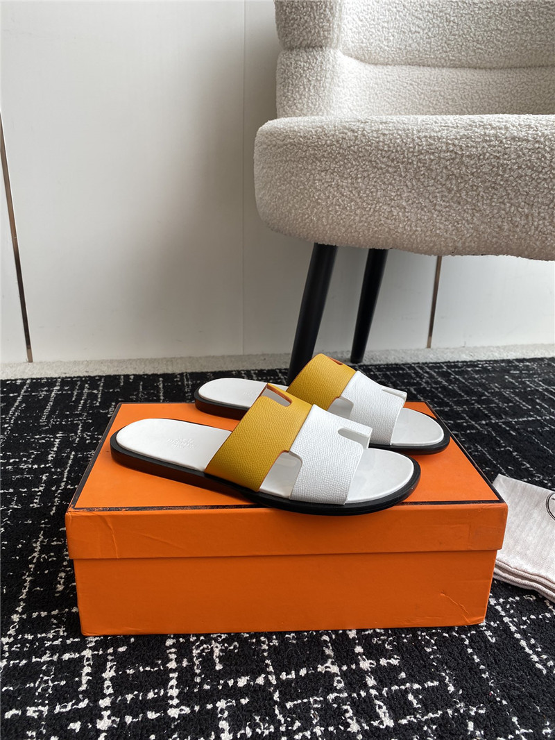 H**me5 izmir sandals yellow white