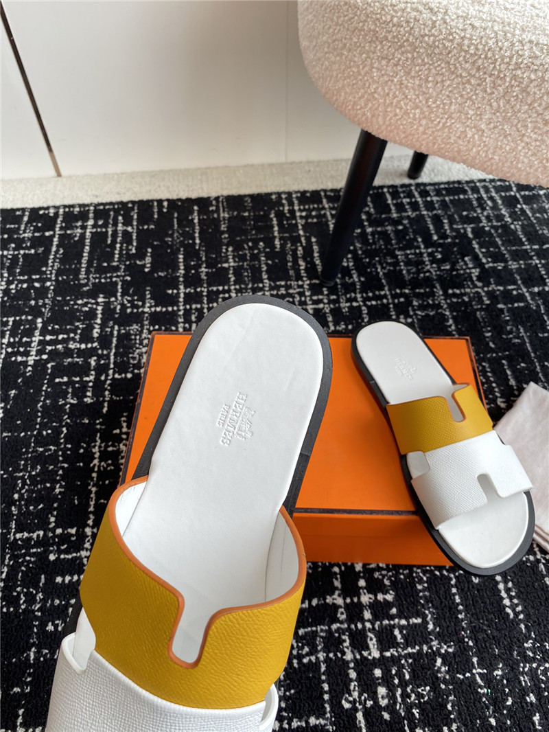 H**me5 izmir sandals yellow white