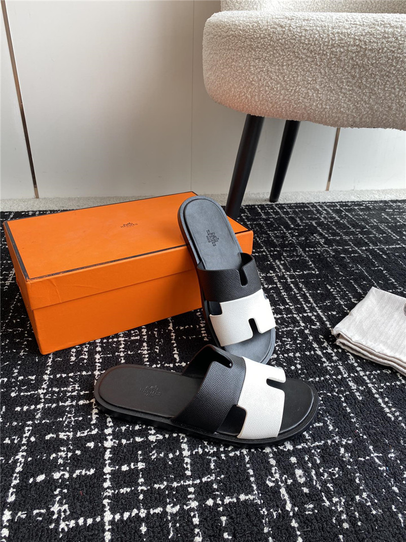 H**me5 izmir sandals black white