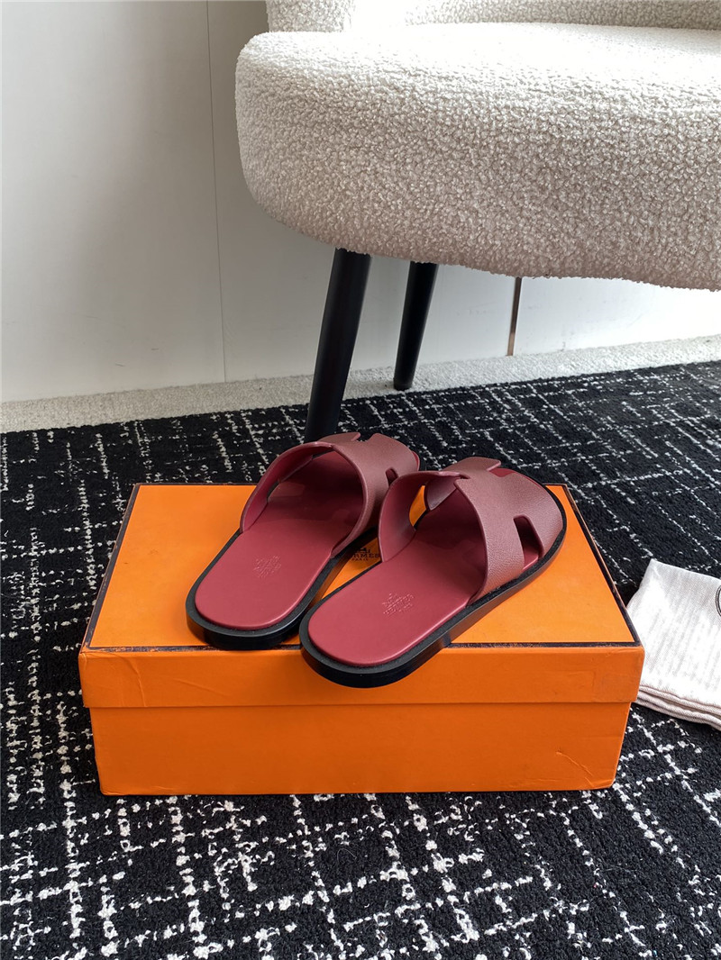 H**me5 izmir sandals burgundy