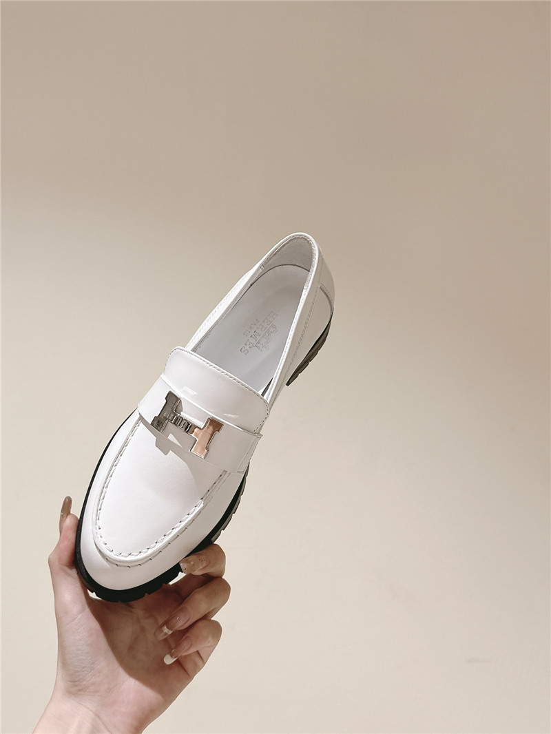 H**me5 british style h buckle loafers replica designer shoes