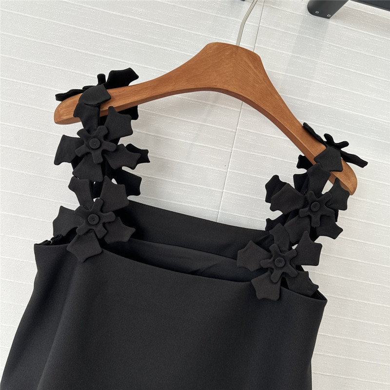 Versace three-dimensional pile flower suspender top replicas clothes