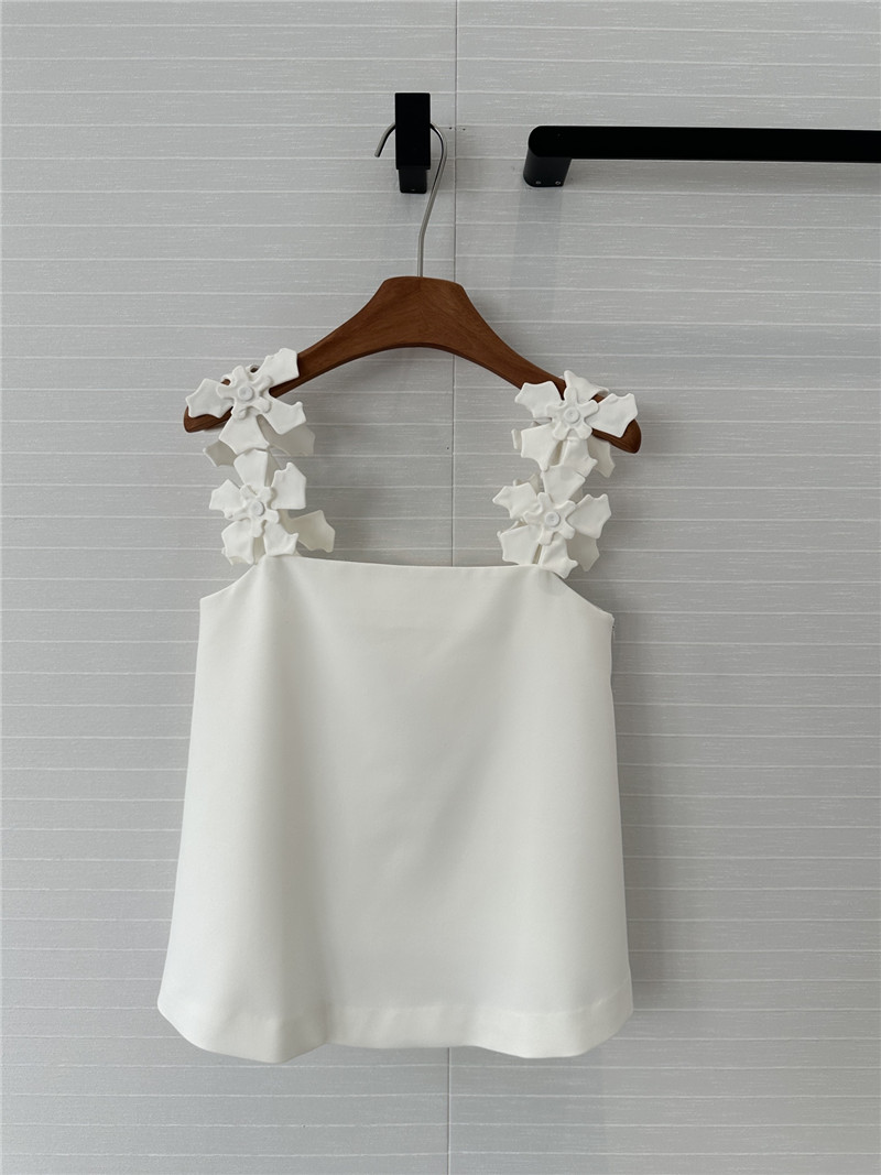 Versace three-dimensional pile flower suspender top replicas clothes