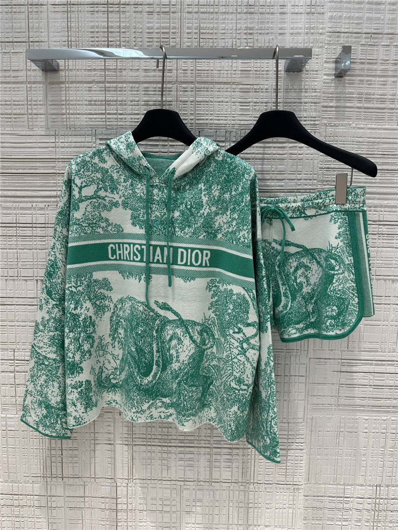 D10r jouy jungle animal pattern knitted suit replica clothing