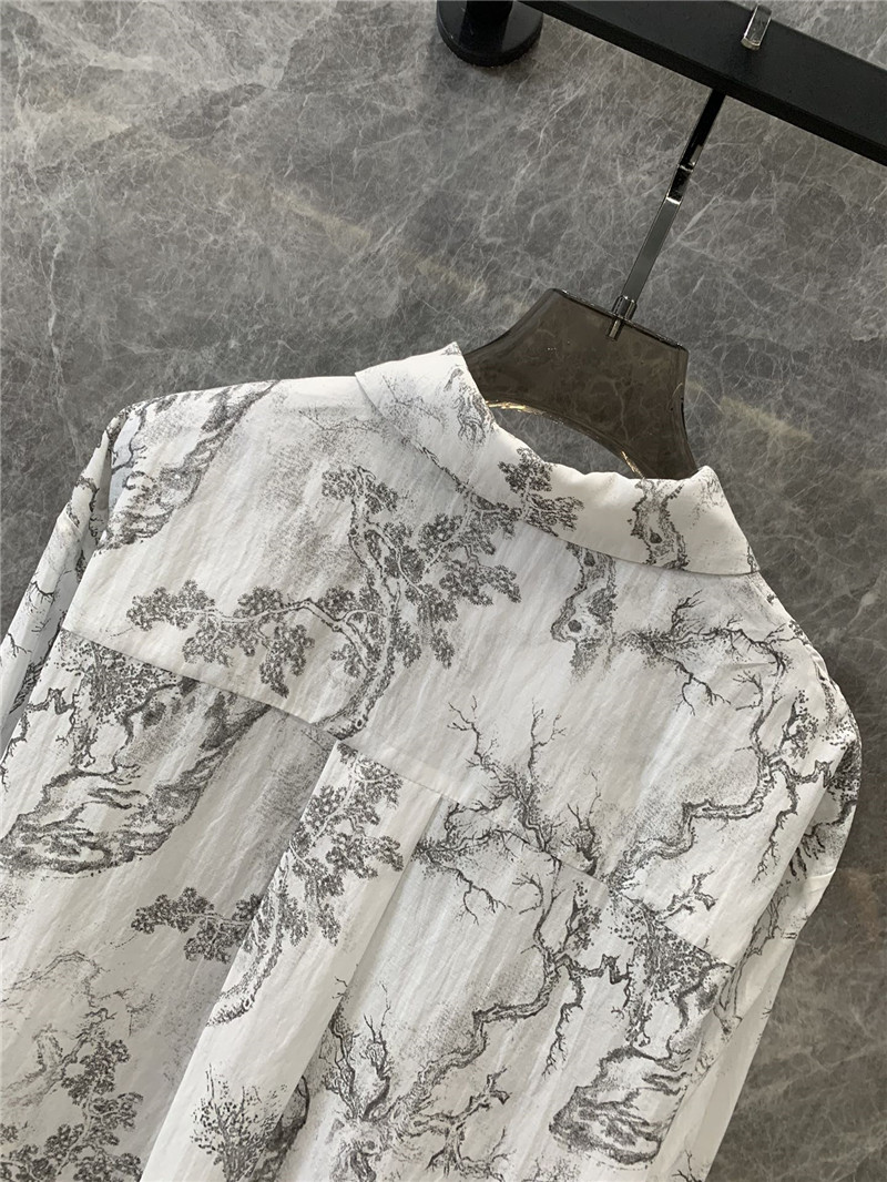 D10r jouy ink print long sleeve shirt replica designer clothes