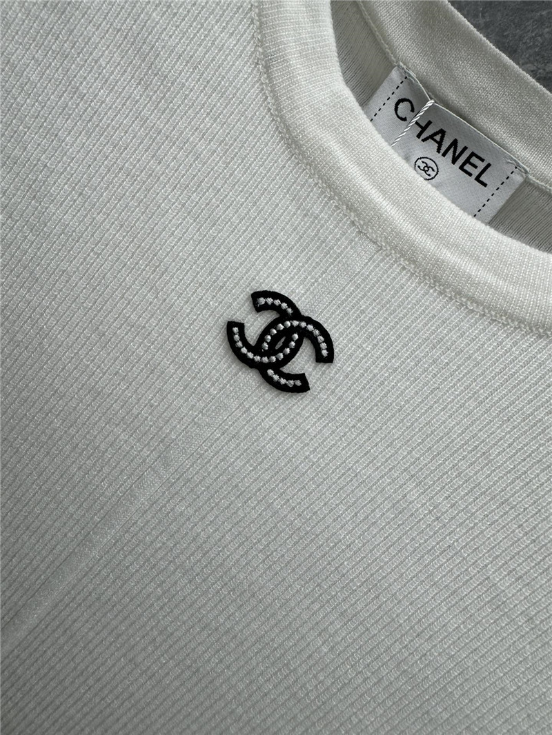 Ch**el static logo knit top replica clothing sites