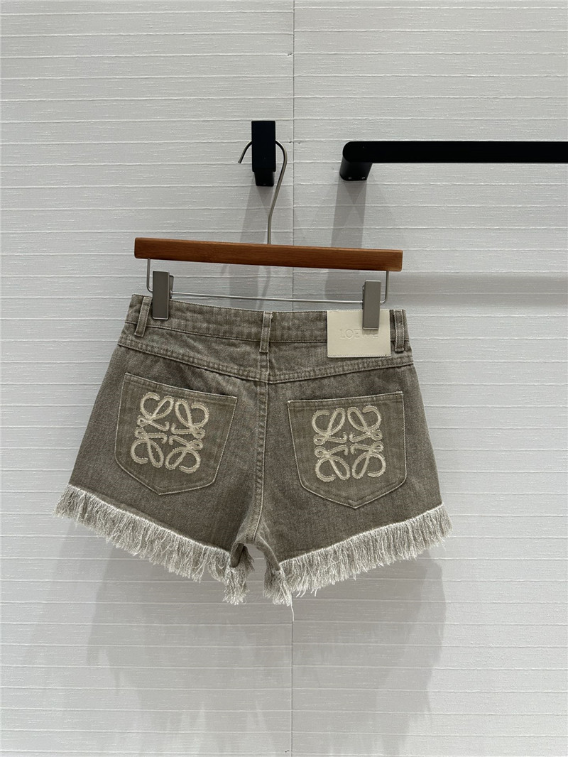 L0ew* washed denim shorts replica clothing sites
