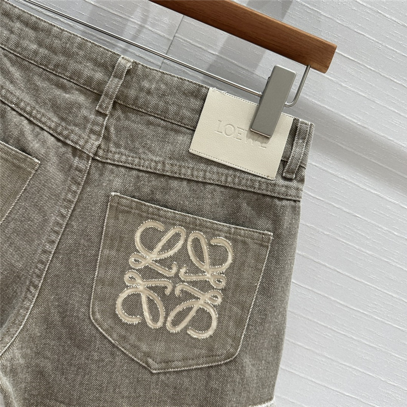 L0ew* washed denim shorts replica clothing sites